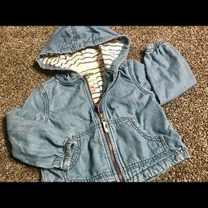 Lightweight jean jacket with soft cotton lining